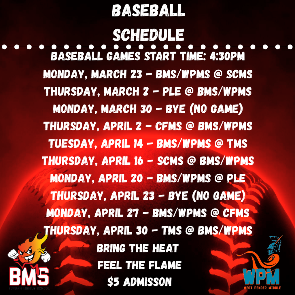 baseball team schedule