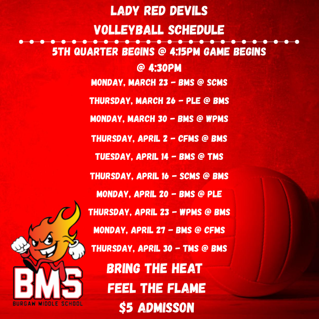 volleyball team schedule