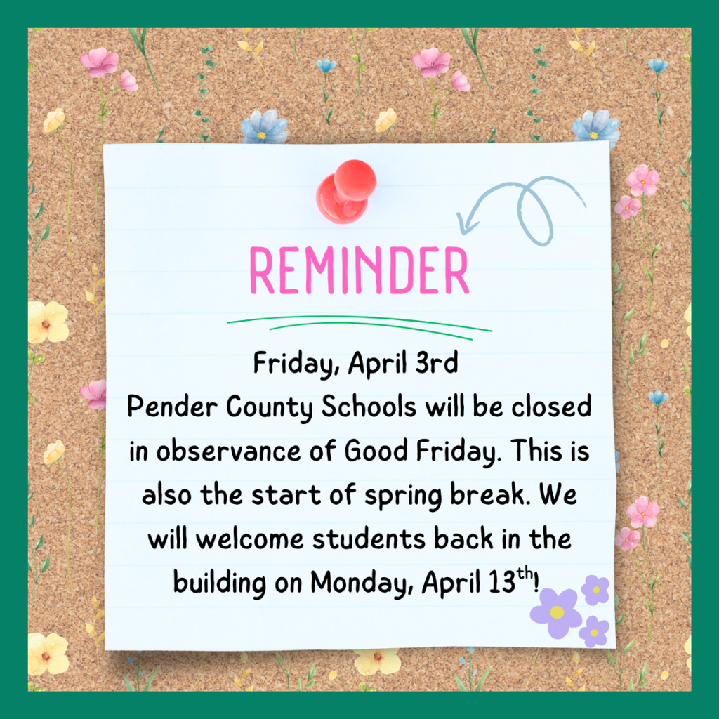 Good Friday Holiday Reminder Flyer