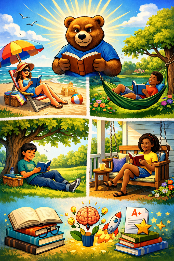 As the weather continues to get warmer, it's the perfect time to take your reading OUTSIDE!