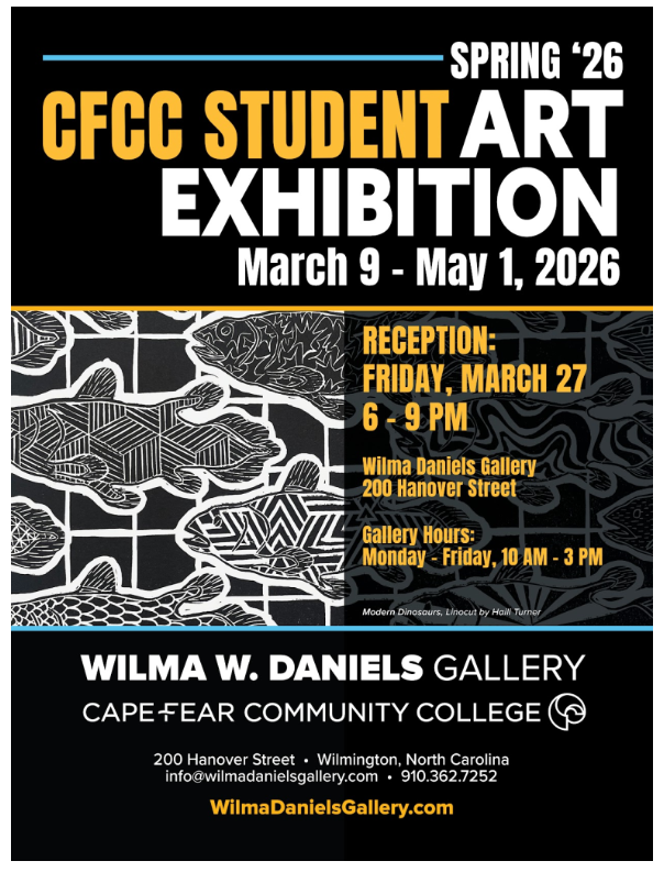 CFCC flyer featuring Amanda Brunjes' art