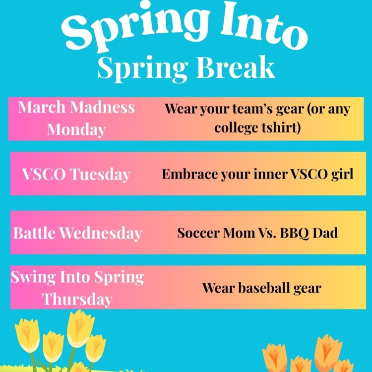 spring break spirit week