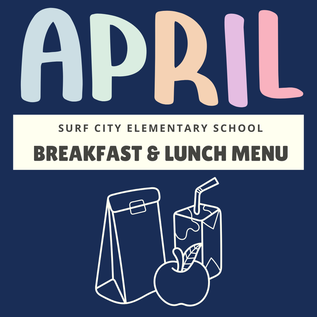 April breakfast & lunch menus