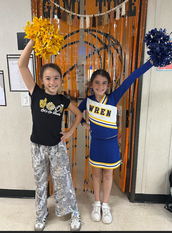 3rd graders dressed as cheer leaders