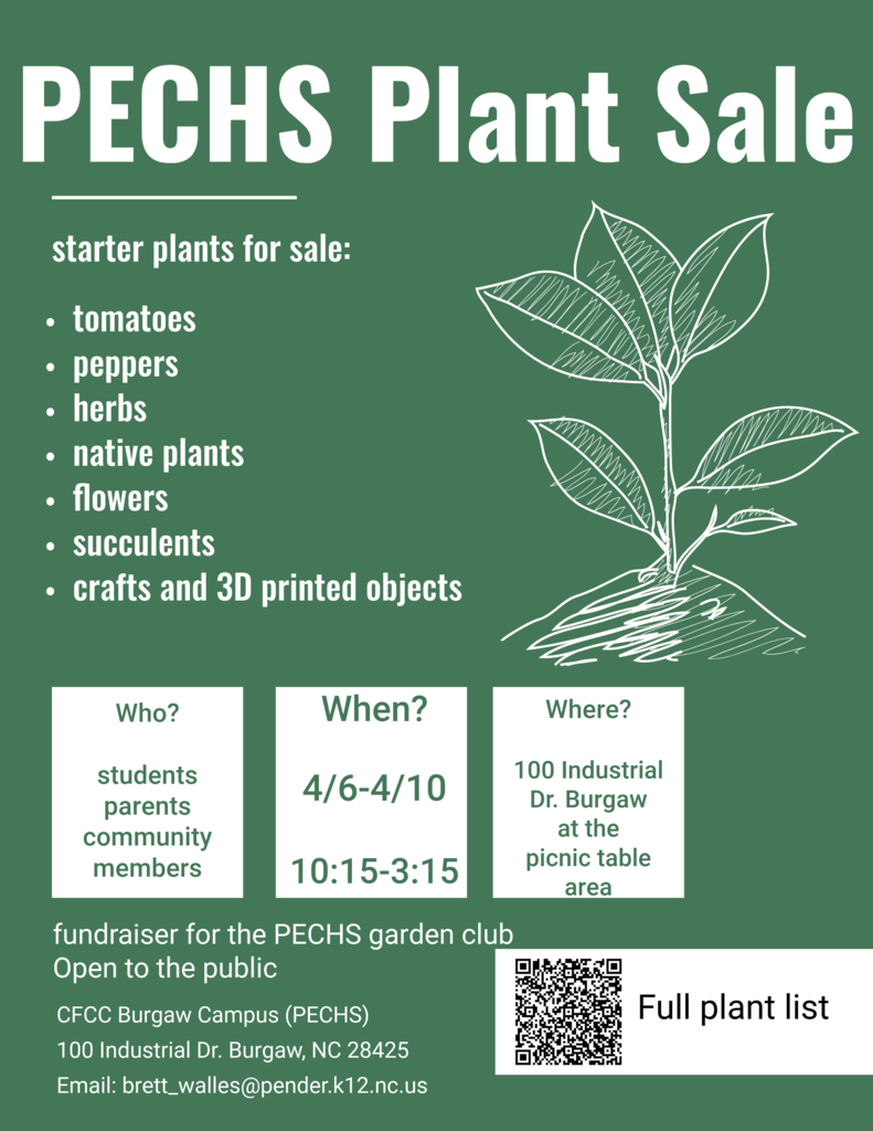 plant sale flyer