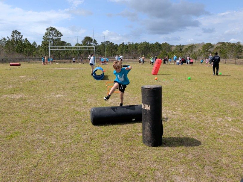 students at field day