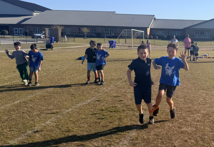 students at field day