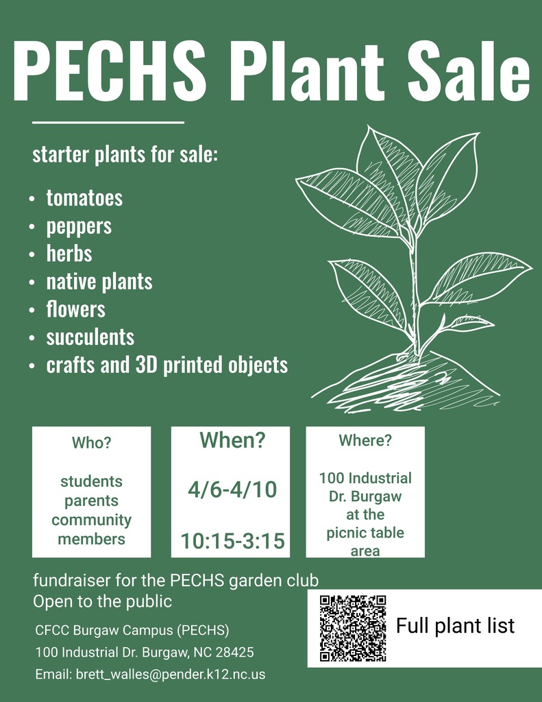 pechs plant sale flyer