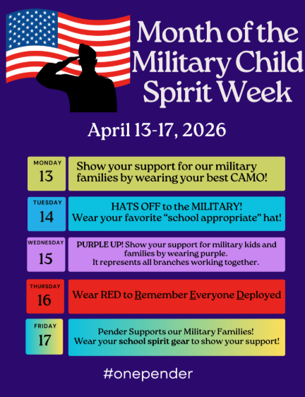 Military Spirit Week Flyer