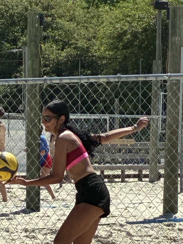 PECHS's  club vb team played hard at the tournament at Captain Bills on Saturday!