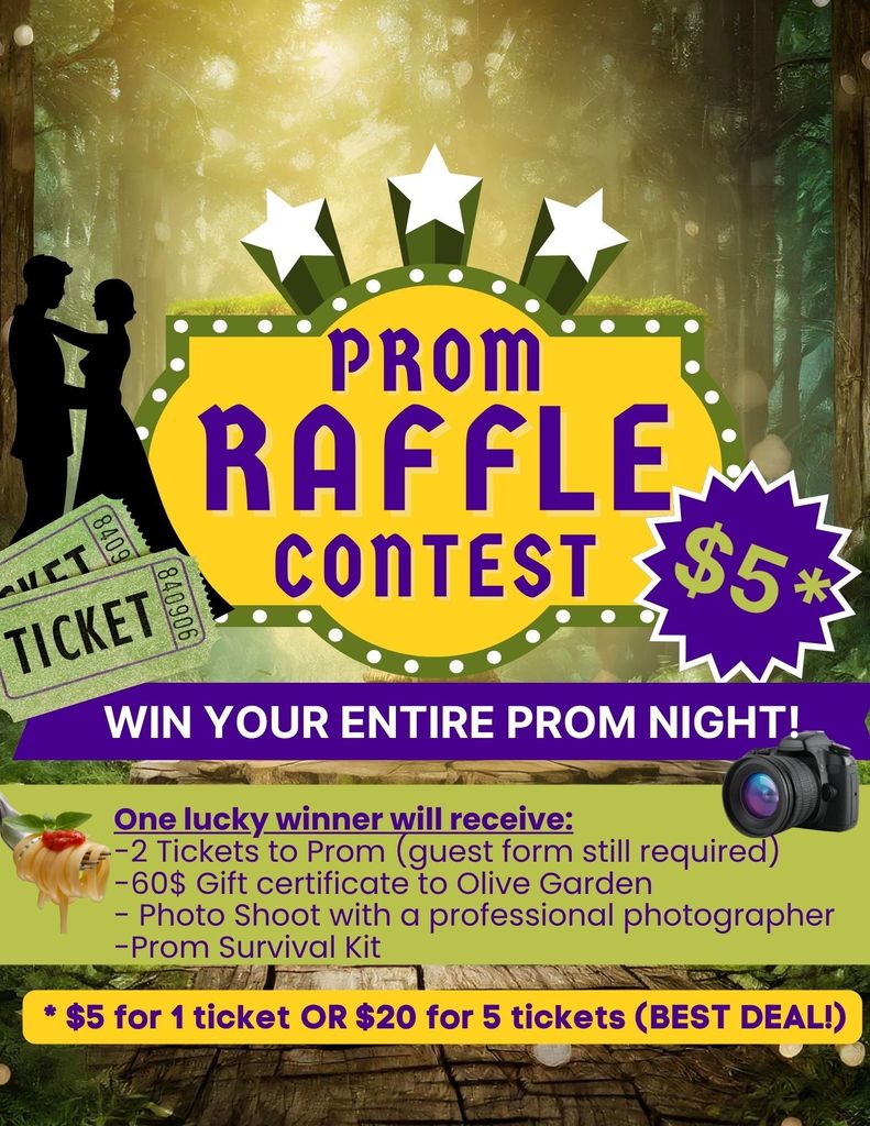 Prom Raffle Flyer