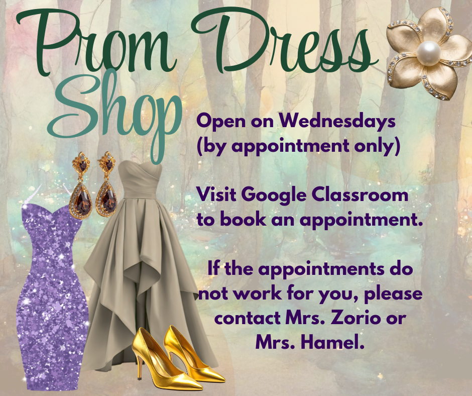 prom dress shop flyer