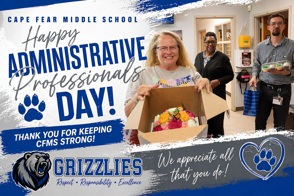 Happy Administrative Professionals Day to Ms. Julien, Ms. Hayes, and Mr. Ball.