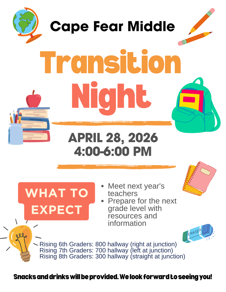 Transition Night is Tuesday, April 28th.