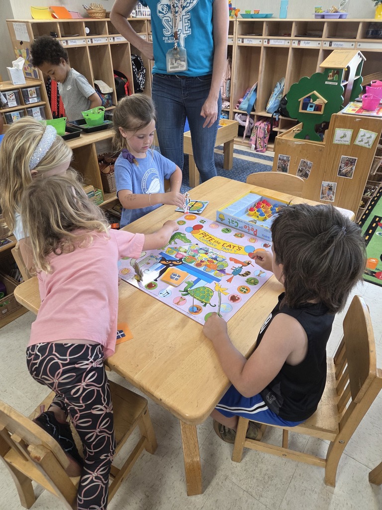 PreK having game day