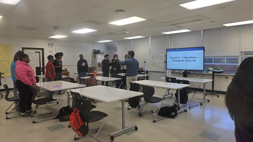 Math review game with students
