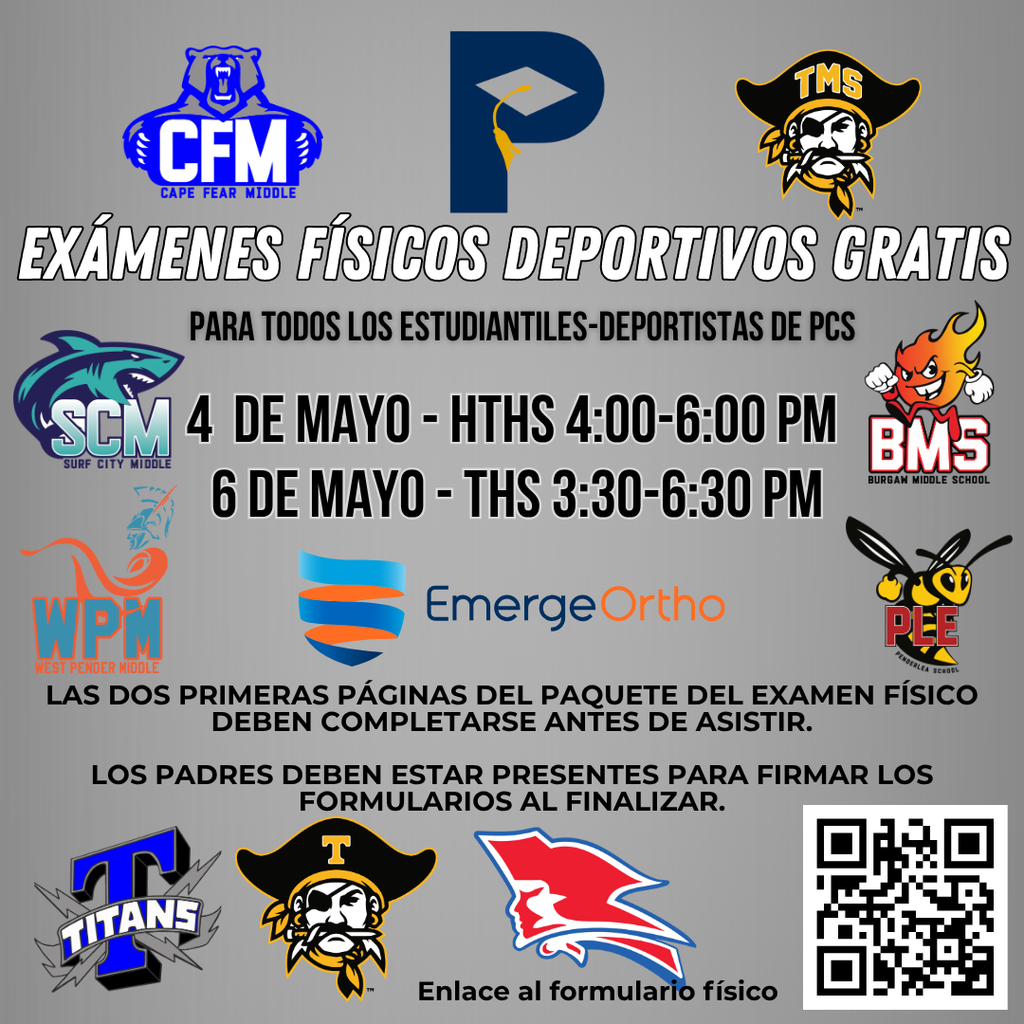 free sports physical flyer spanish
