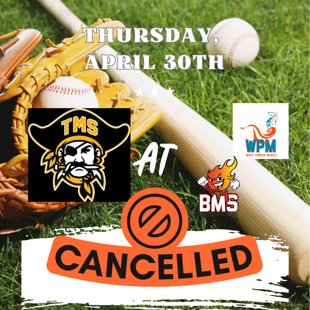 baseball game flyer cancelled game