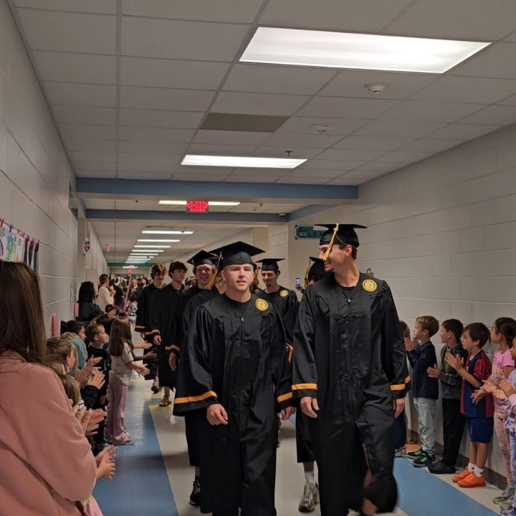 seniors walking through the hallways