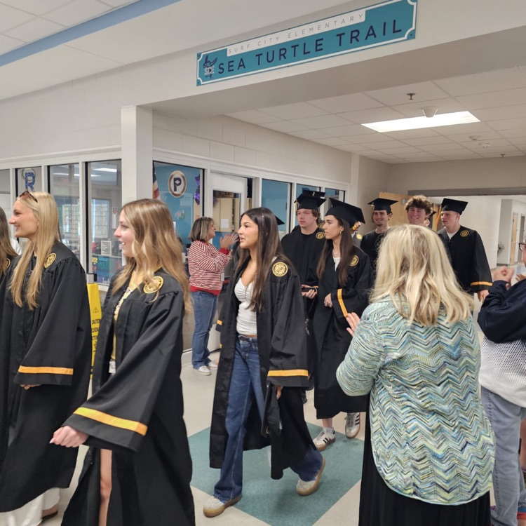 seniors walking through the hallways
