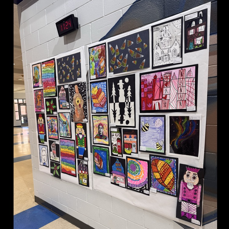Students have worked so hard in art this school year! Due to the rain on Saturday, work is hung in the main corridor at STE. Please feel free to come see!
