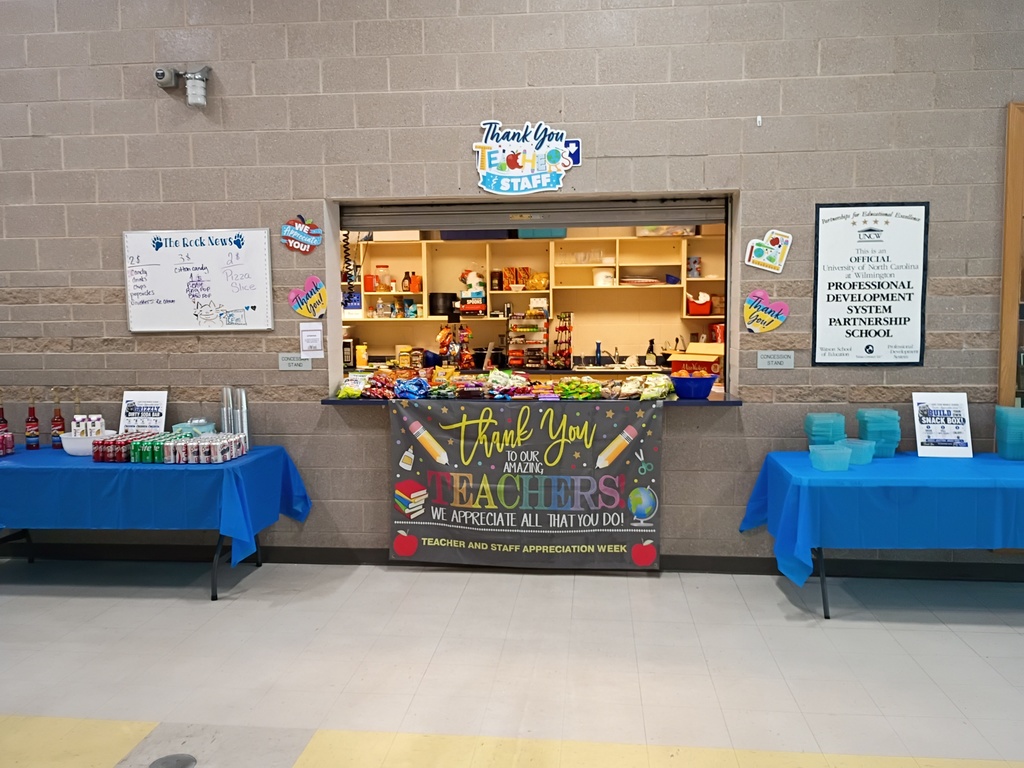 Wednesday, Teacher Appreciation Week: Snack and Dirty Soda Bar