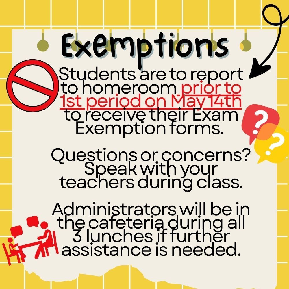 Exemptions instructions