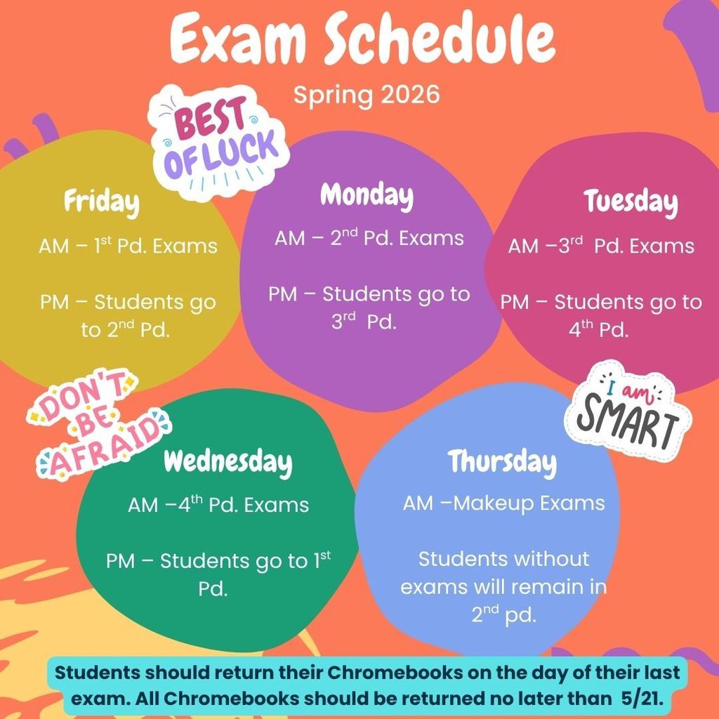 exam schedule