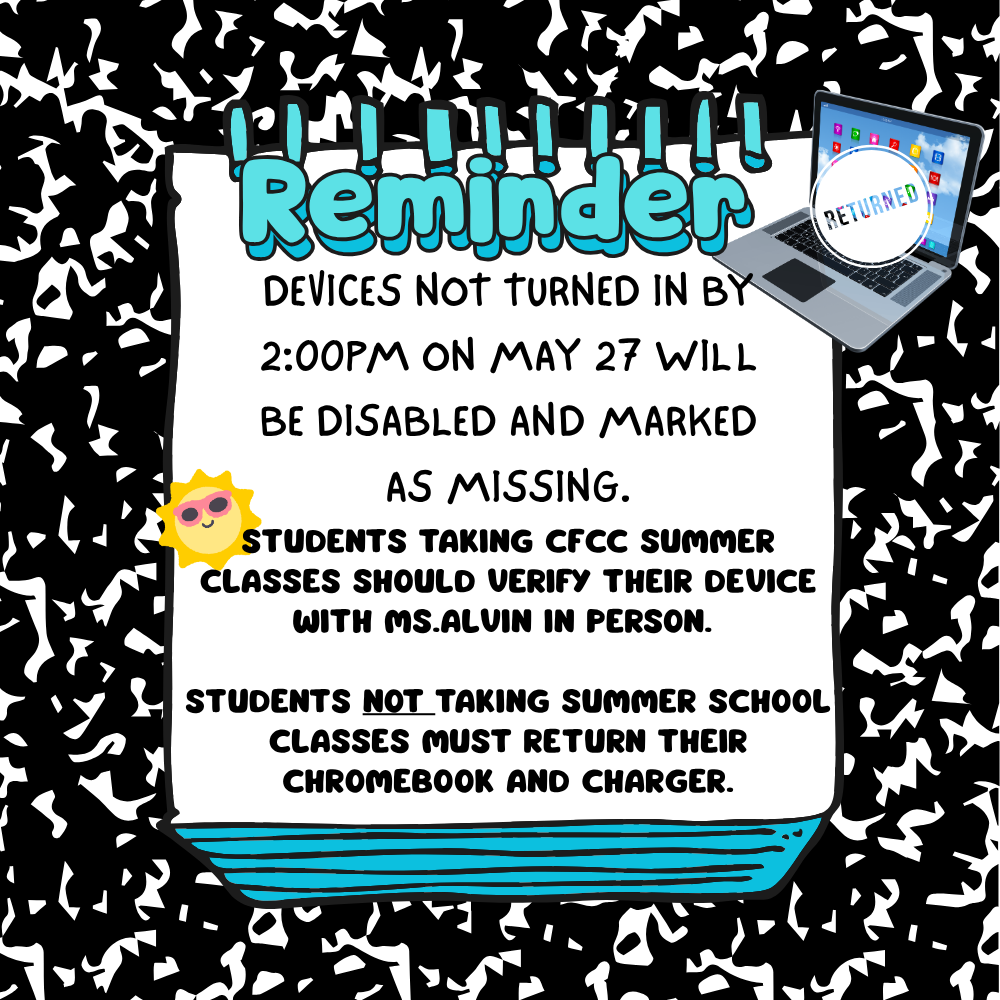 chromebook return deadline