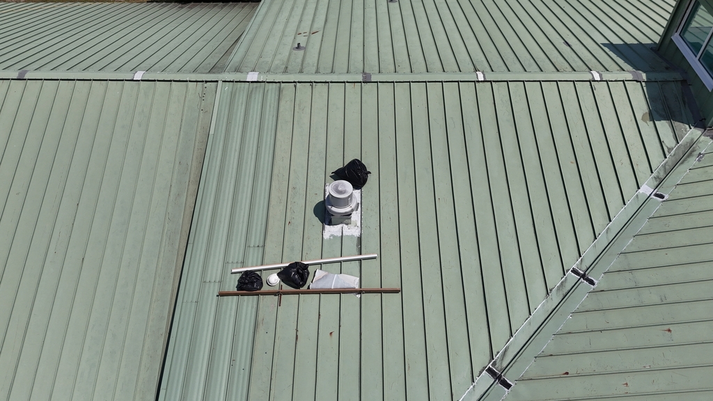 roof work at topsail annandale elementary school