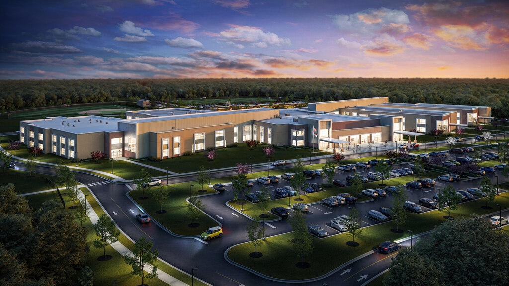 JH Lea Schools night rendering