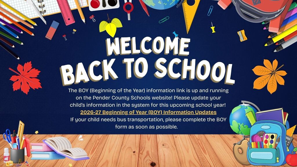 BOY  Information Link for the 2026-2027 School Year