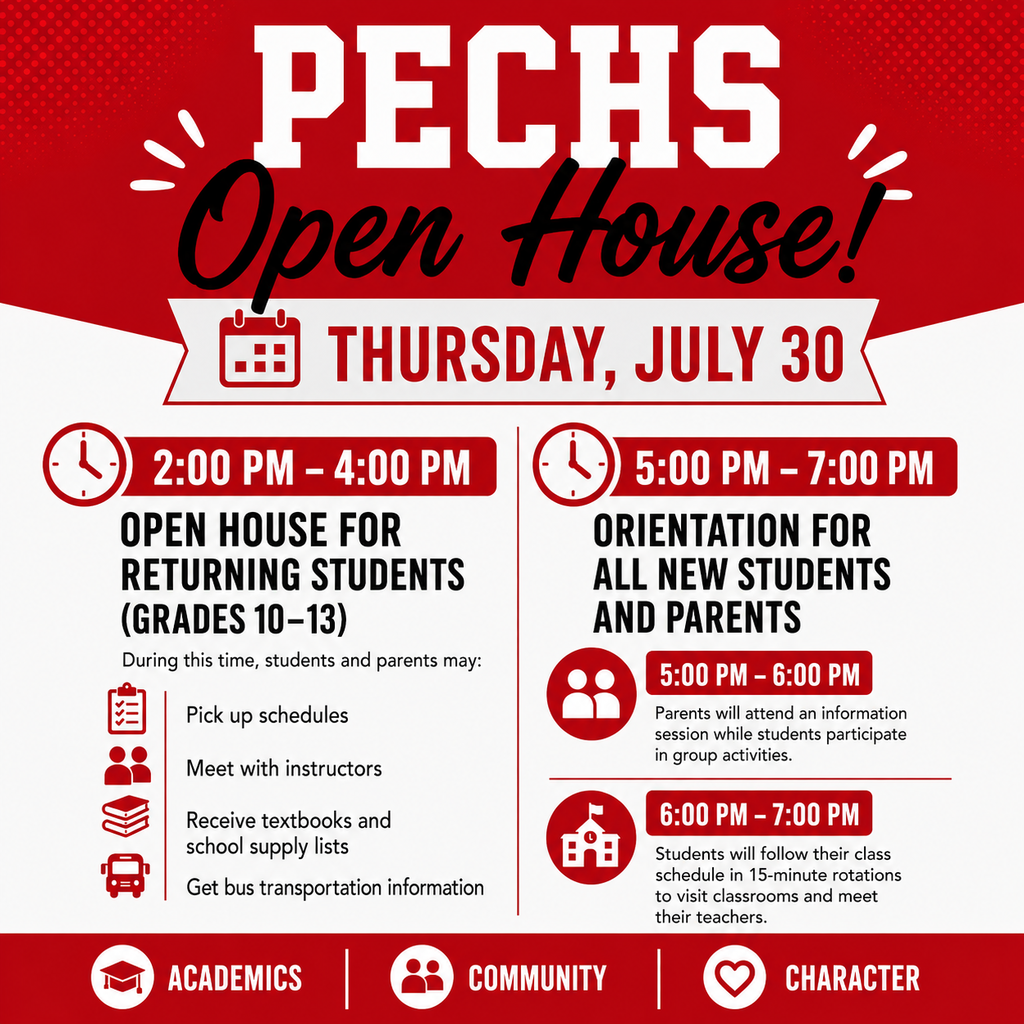 PECHS Open House Flyer