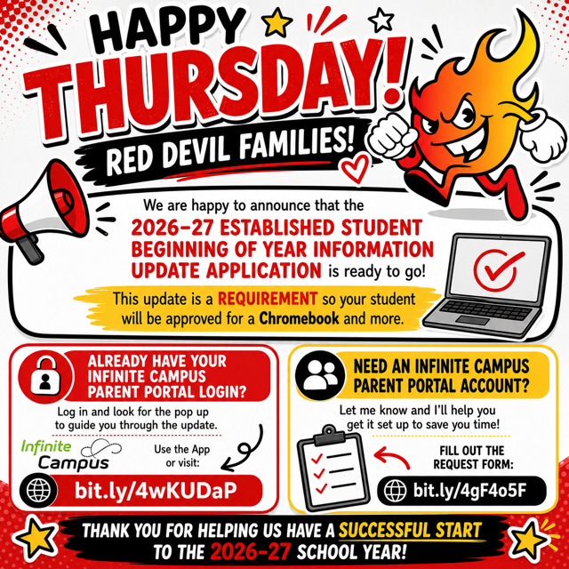 Happy Thursday Red Devils!
