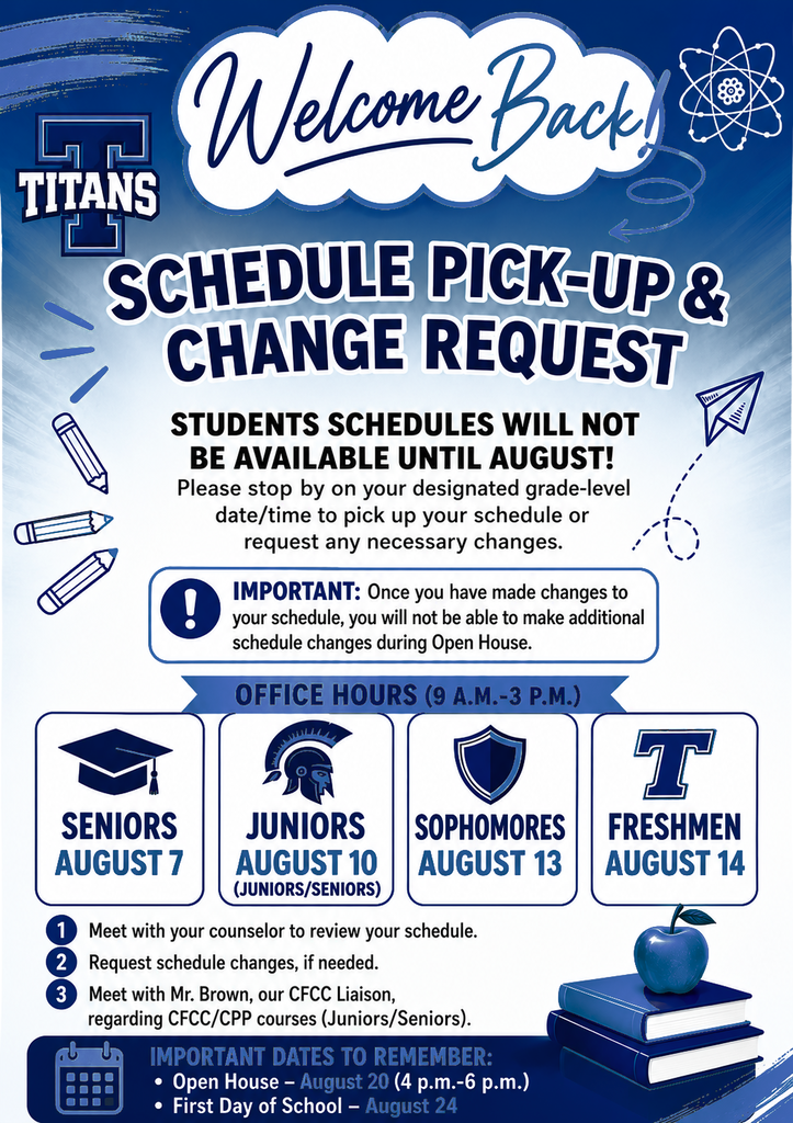 2026-2027 HTHS Student Class Schedule Change Information