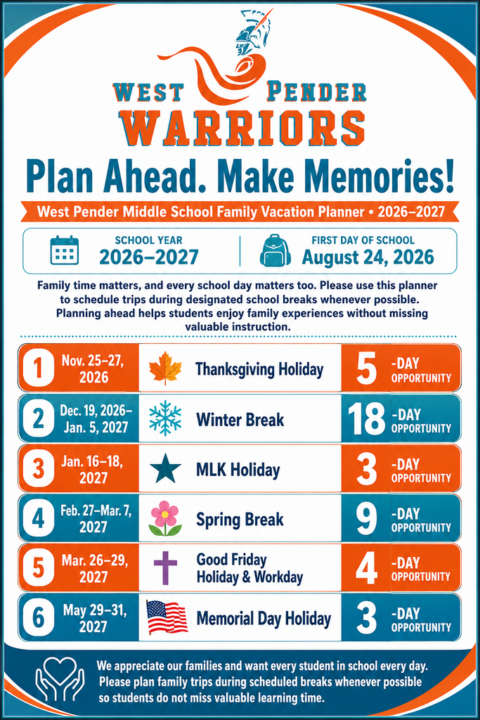 Vacation Planner Dates
