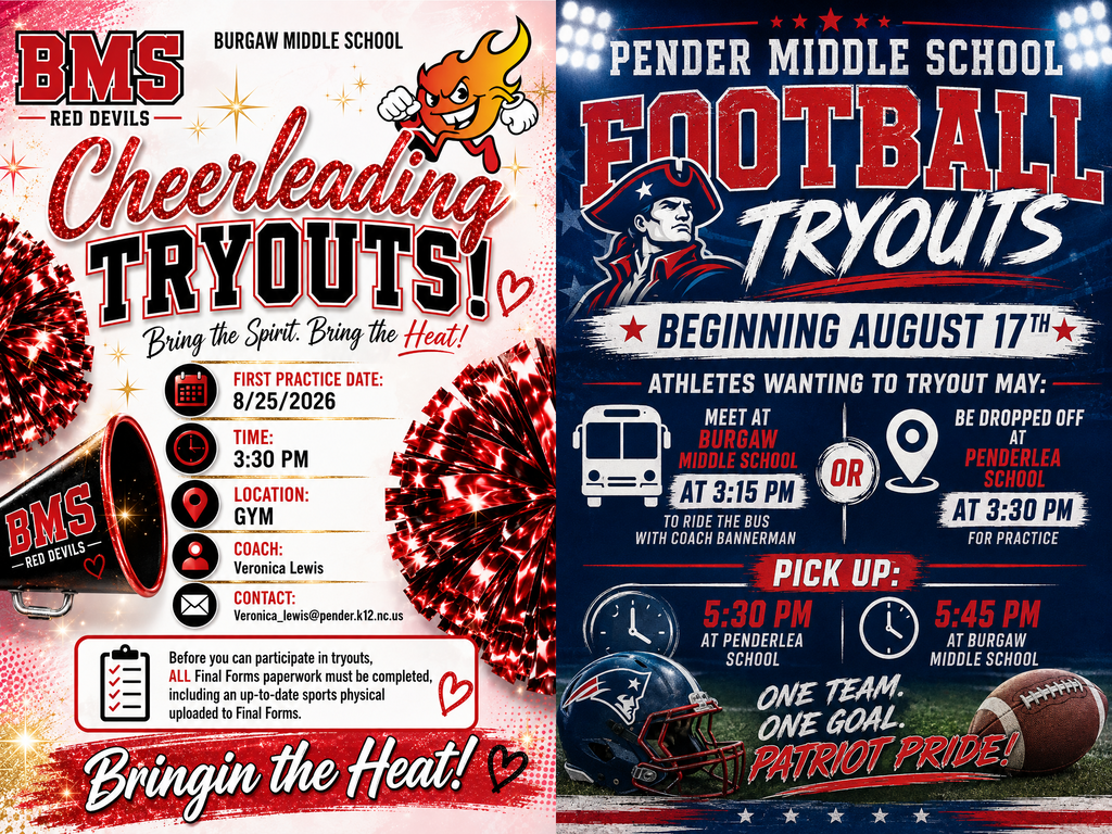 Ftball/Cheer Tryouts 26-27