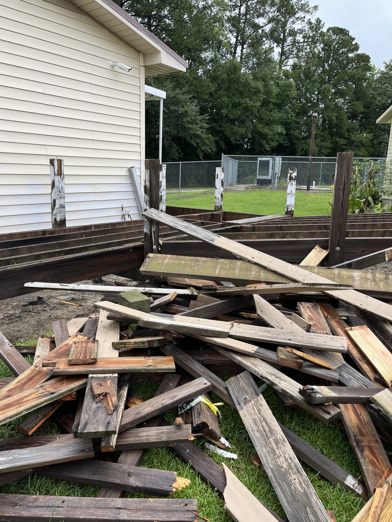 maintenance work at Rocky Point Elementary School