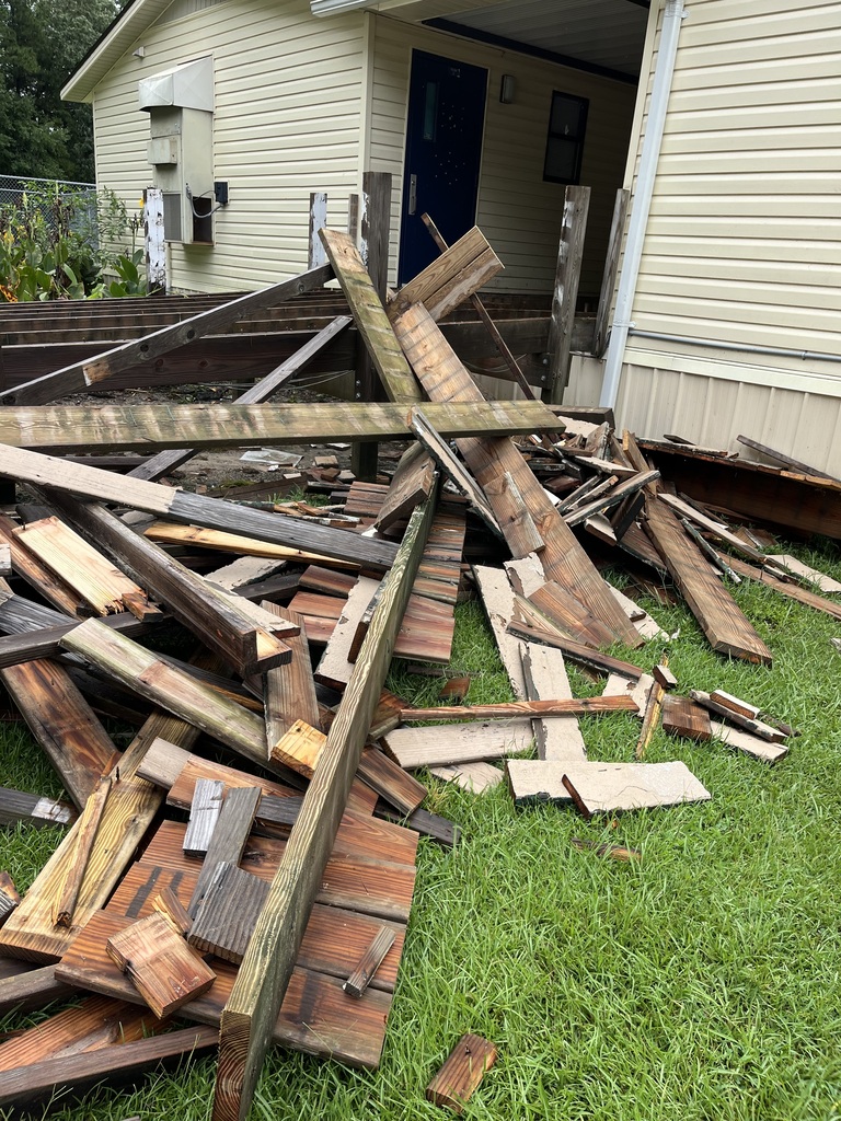 maintenance work at Rocky Point Elementary School