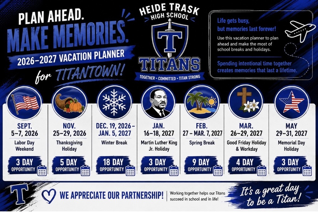 2026-2027 HTHS Out of Session Dates