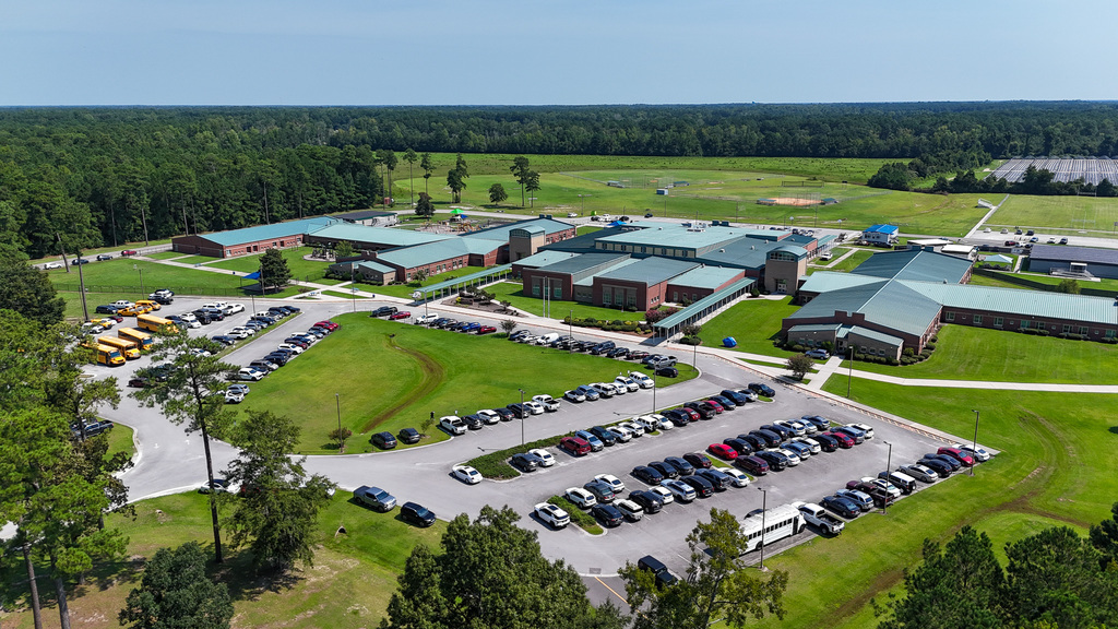 cape fear elementary/middle aerial view