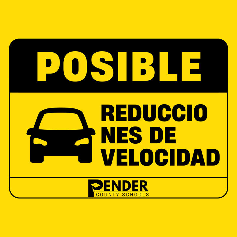 possible traffic slow down message (spanish)
