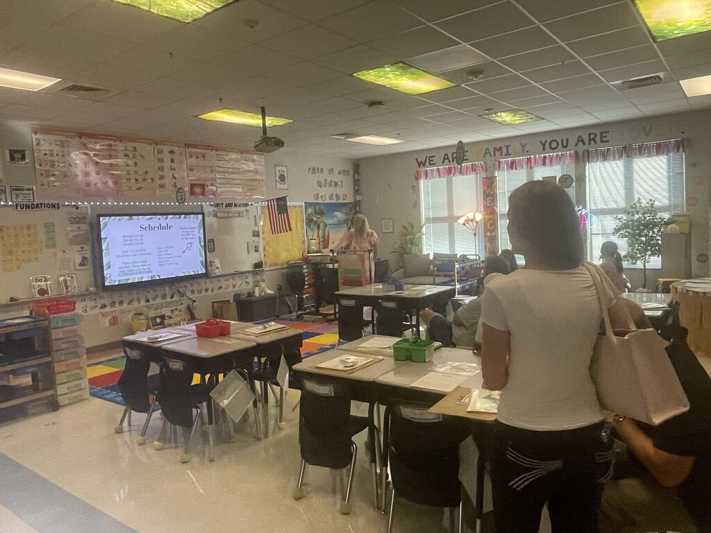 open House at elementary school