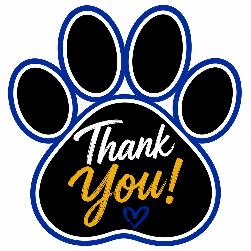 Thank You Paw Print