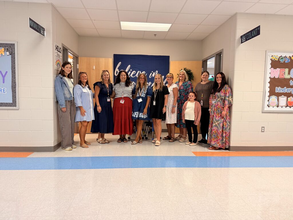 Kindergarten team posing for a picture