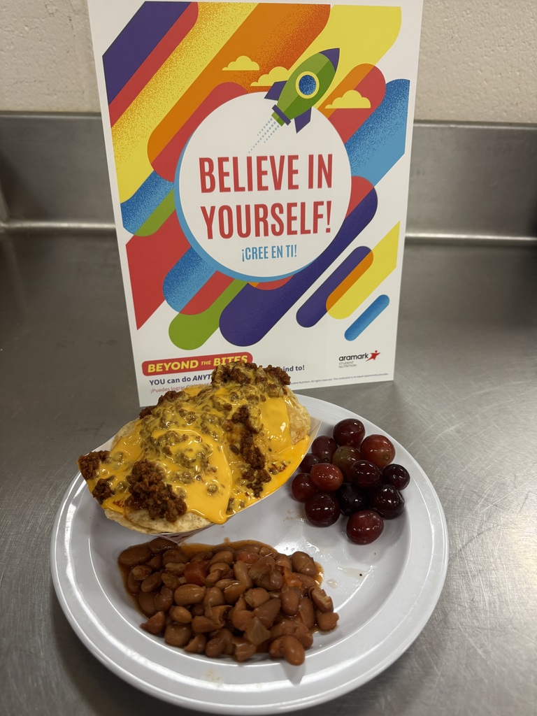 Beef nachos served with grapes and pinto beans on a display plate