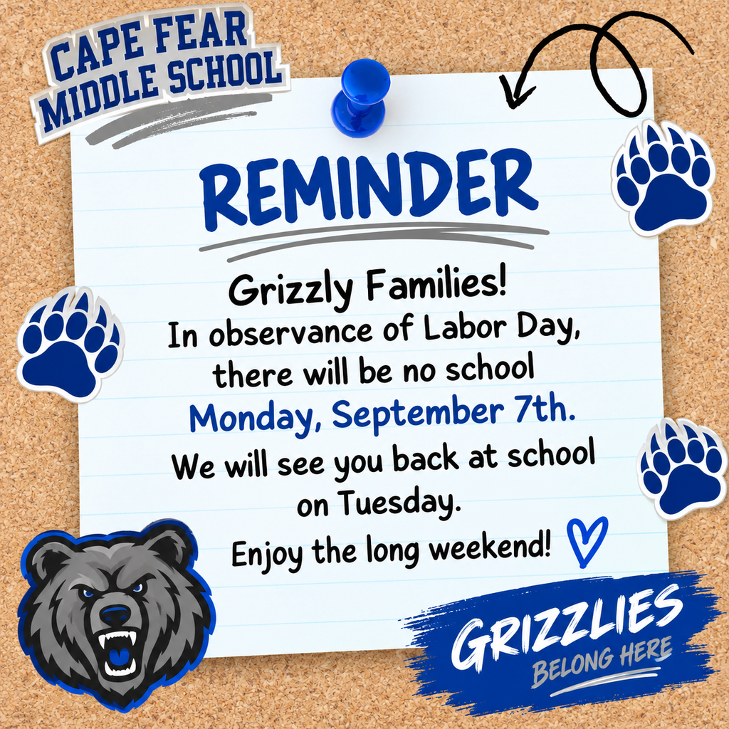 In observance of Labor Day there will be NO SCHOOL on Monday, September 7. We’ll see students back on Tuesday. 