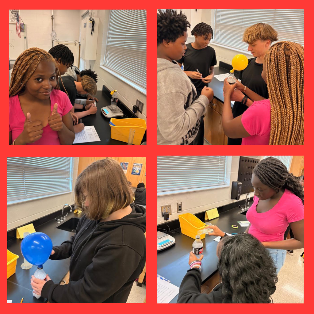 students conducting a lab in science class
