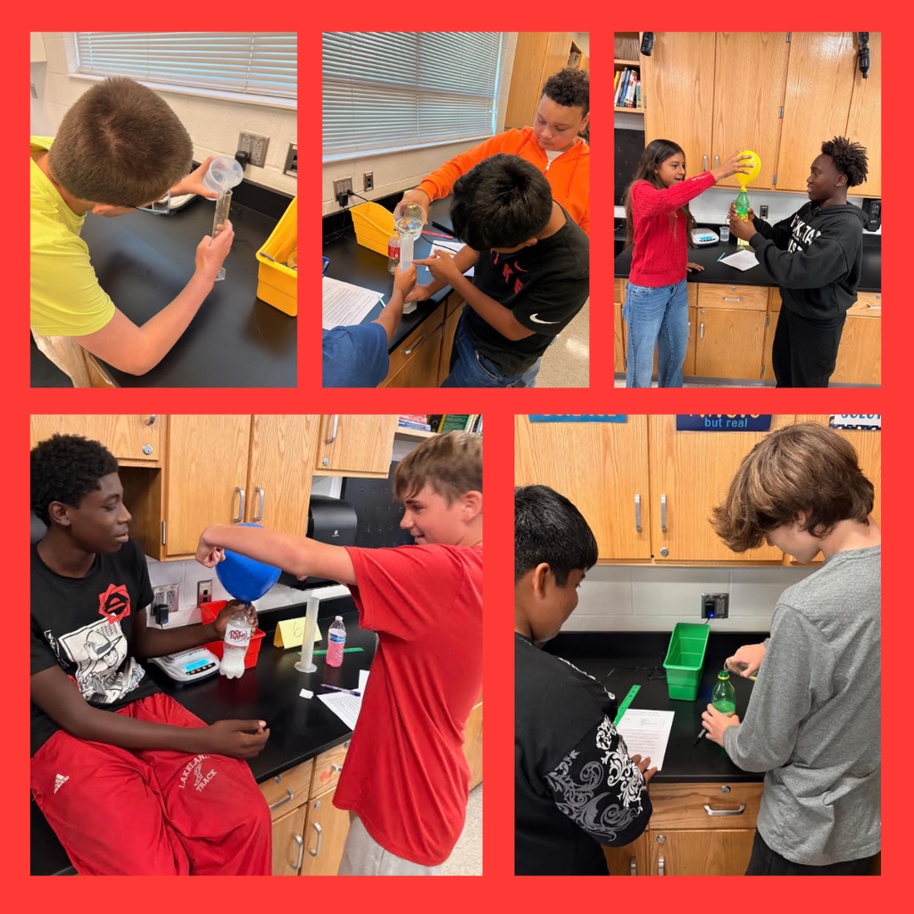 students conducting a lab in science class