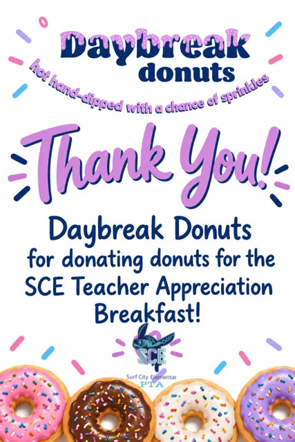 daybreak donut thank you